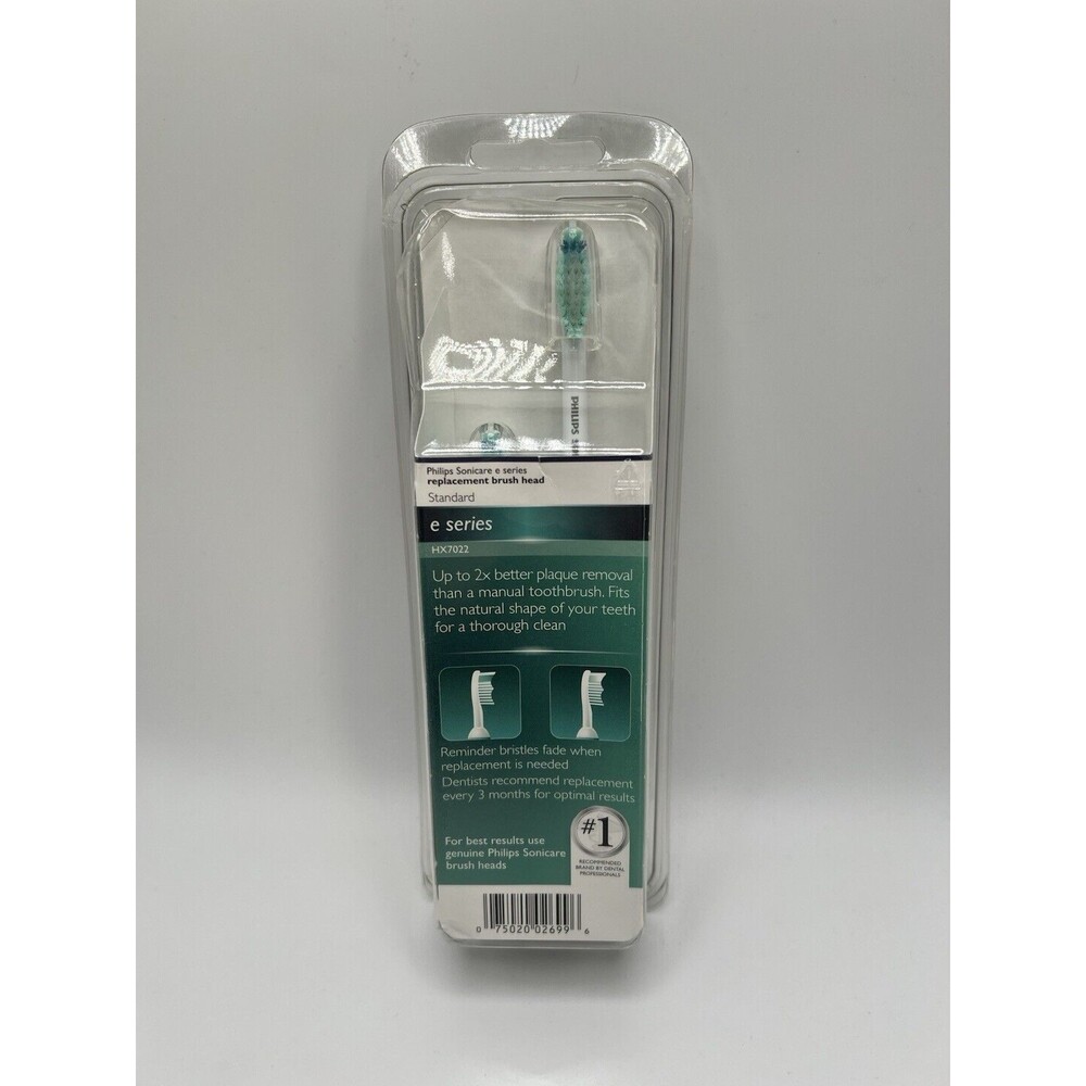 Philips Sonicare E Series Standard 2 Replacement Brush Heads HX7022 - Picture 2 of 6